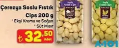 ÇEREZYA SOSLU FISTIK CİPS 200 G fiyat ve kampanya bilgisi